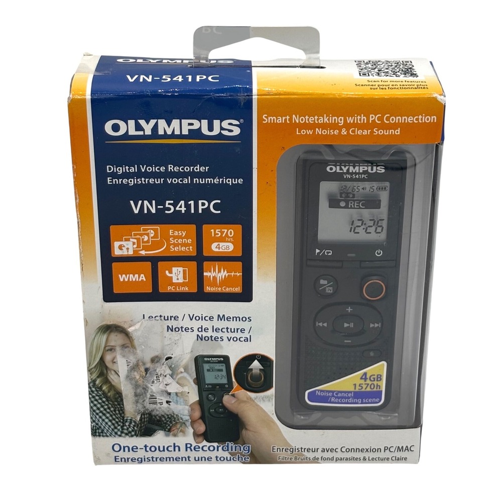 Olympus VN-541PC Digital Voice Recorder 4GB 1570 Hours New in Box